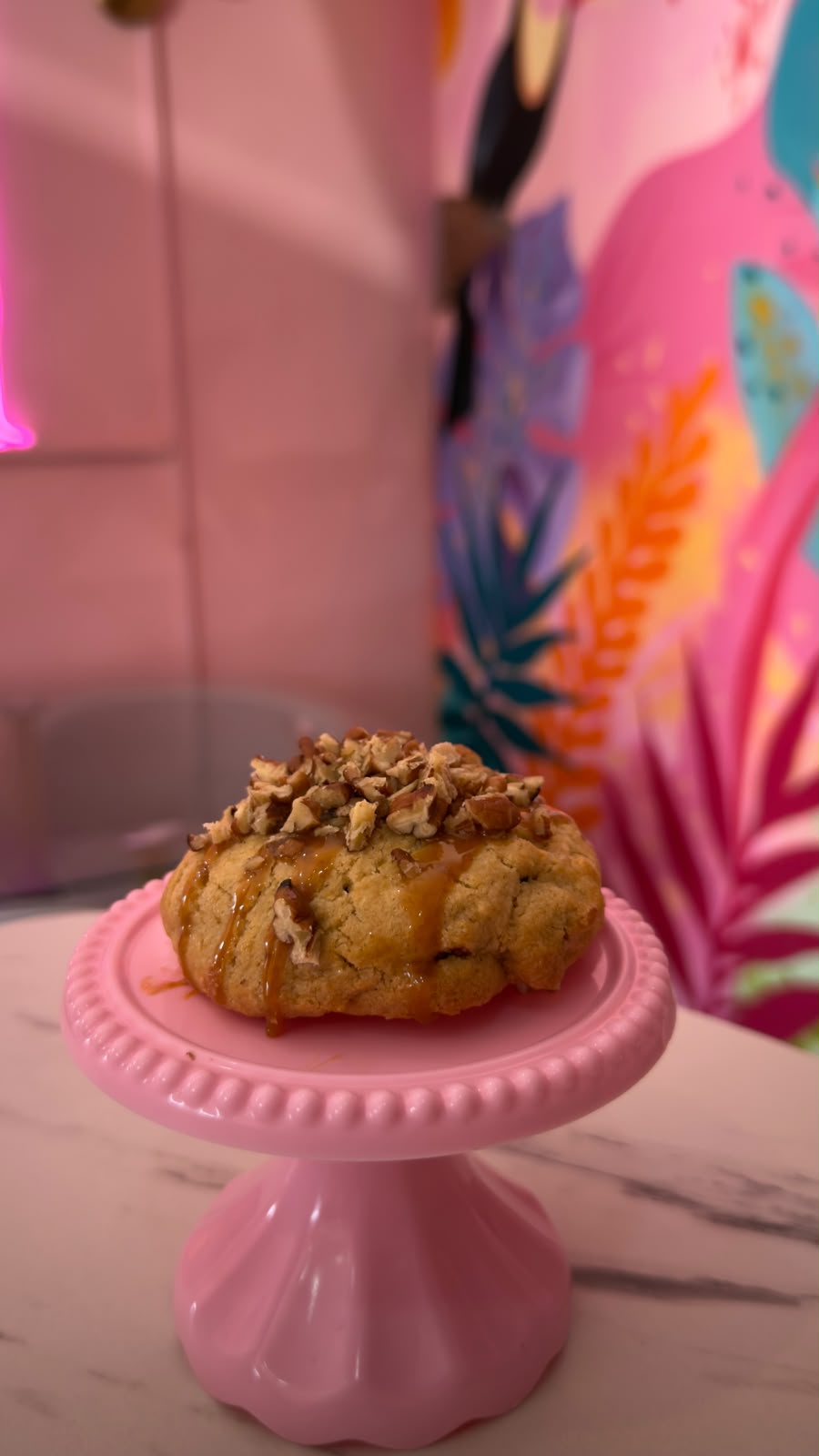 Galleta nuez con caramelo